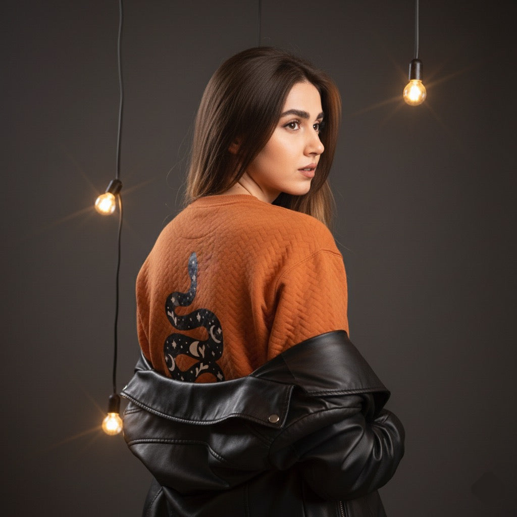 Snake Print Sweatshirt